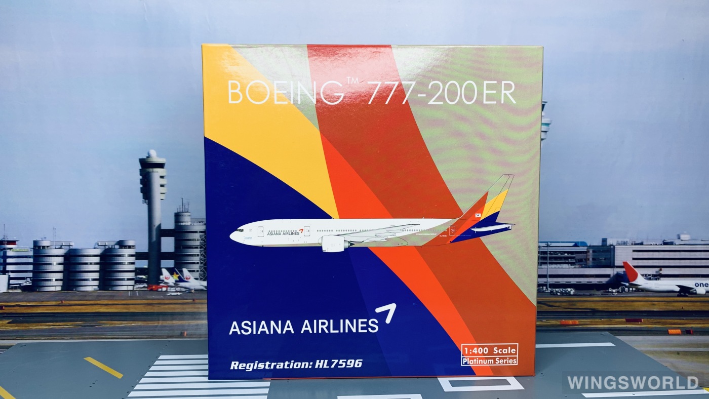 Phoenix 1:400 PH11313 Asiana 韩亚航空 Boeing 777-200 HL7596