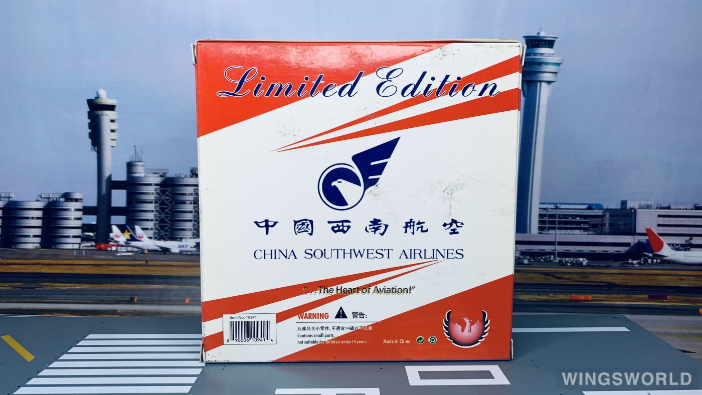 Phoenix 1:400 PH10941 China Southwest Airlines 中国西南航空 Airbus A340-300 B-2390