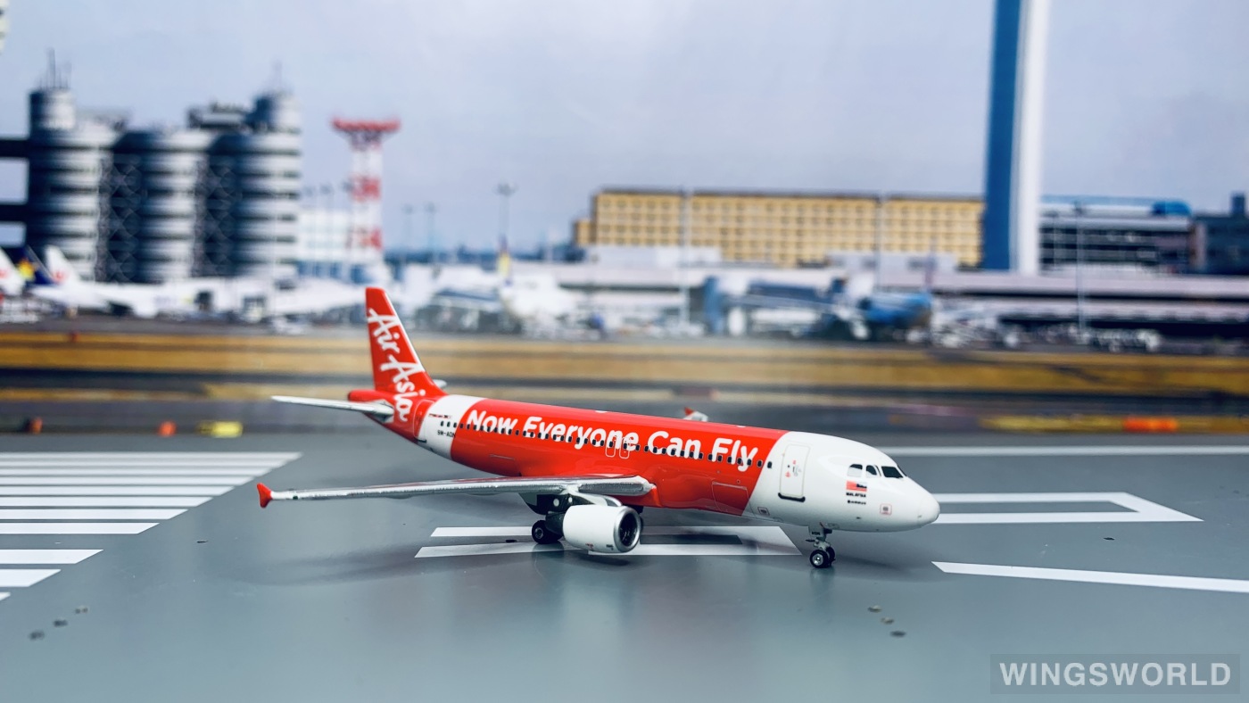 Phoenix 1:400 PH10692 AirAsia 亚洲航空 Airbus A320 9M-AQN