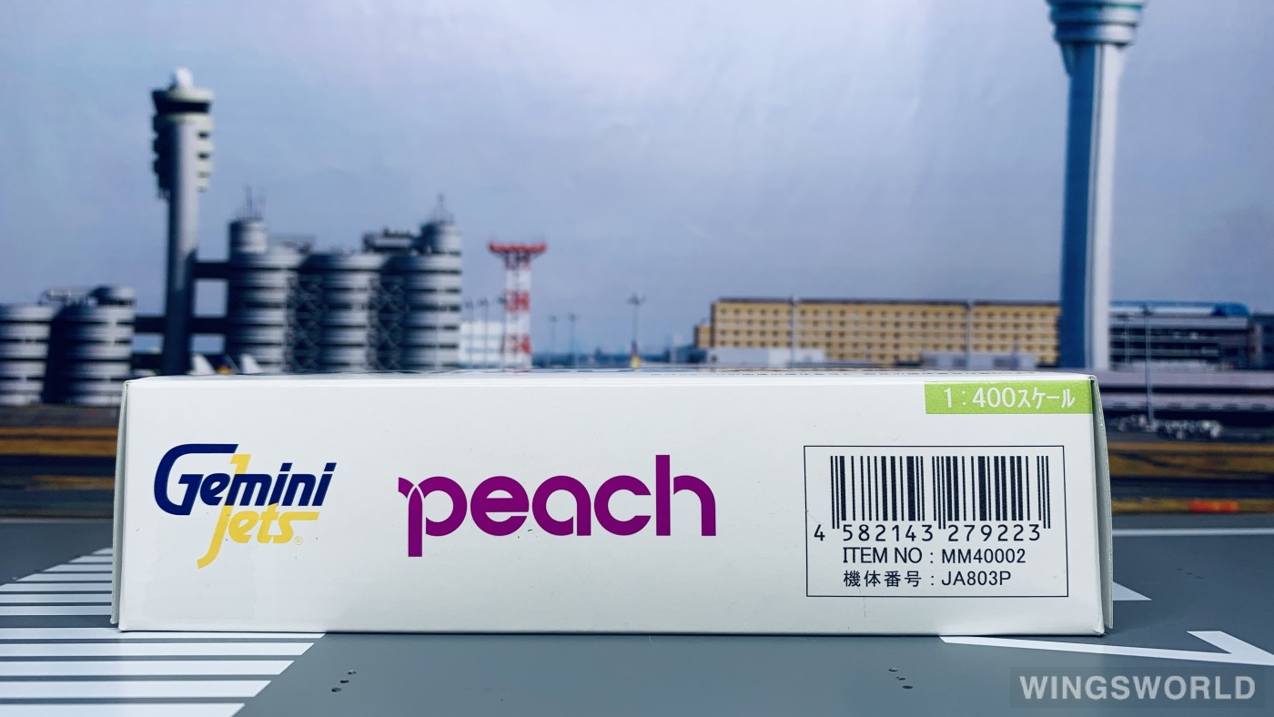 Geminijets 1:400 MM40002 Peach Aviation 乐桃航空 Airbus A320 JA803P