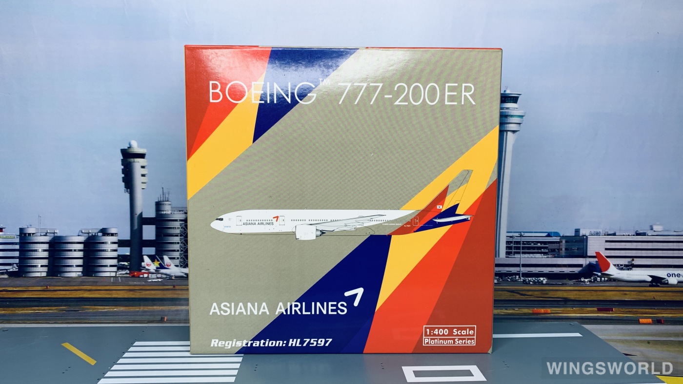 Phoenix 1:400 PH11316 Asiana 韩亚航空 Boeing 777-200 HL7597