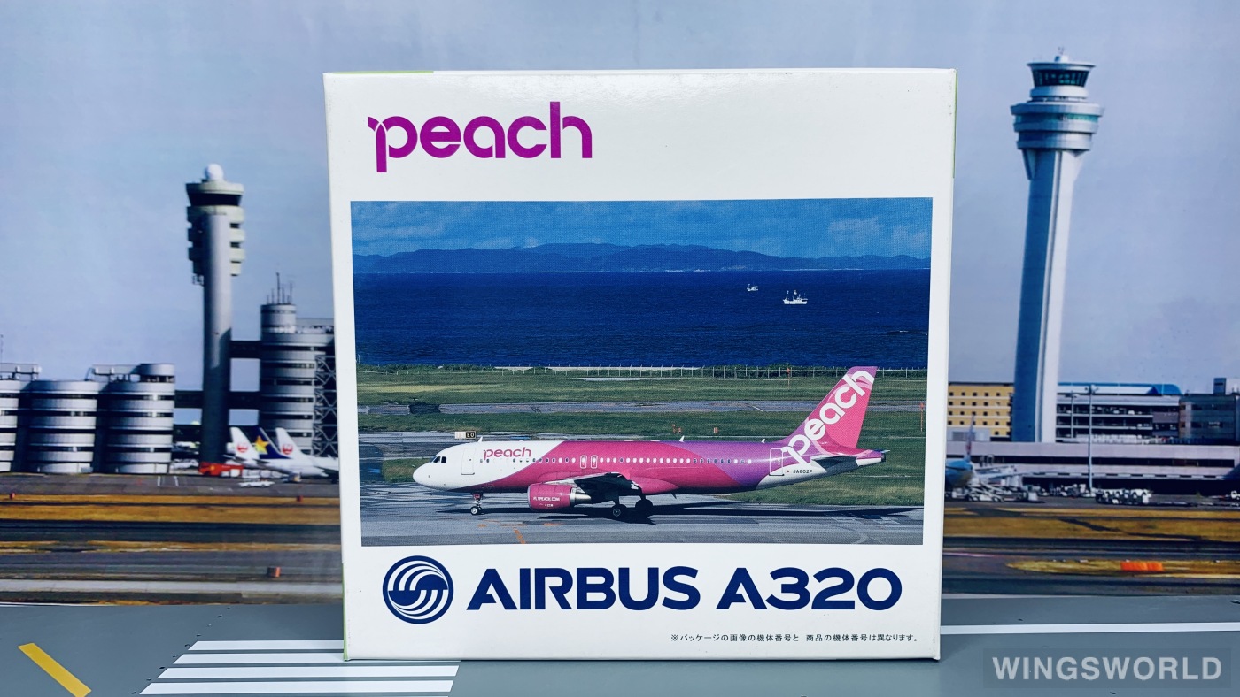 Geminijets 1:400 MM40003 Peach Aviation 乐桃航空 Airbus A320 JA807P