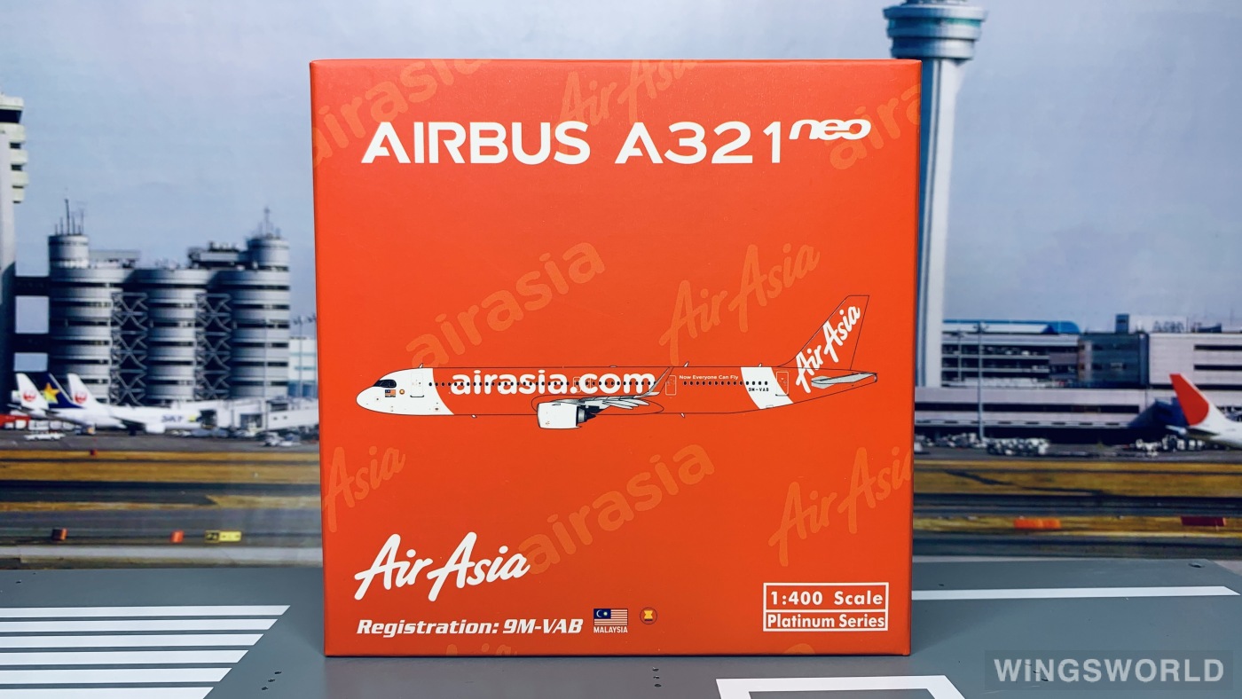Phoenix 1:400 PH11629 AirAsia 亚洲航空 Airbus A321neo 9M-VAB