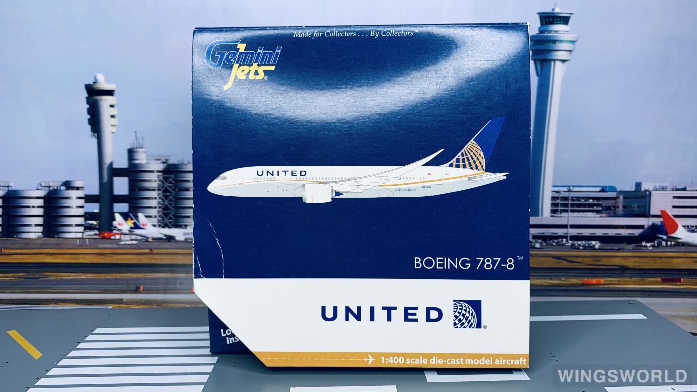 Geminijets 1:400 GJUAL1384 United Airlines 美国联合航空 Boeing 787-8 N27901