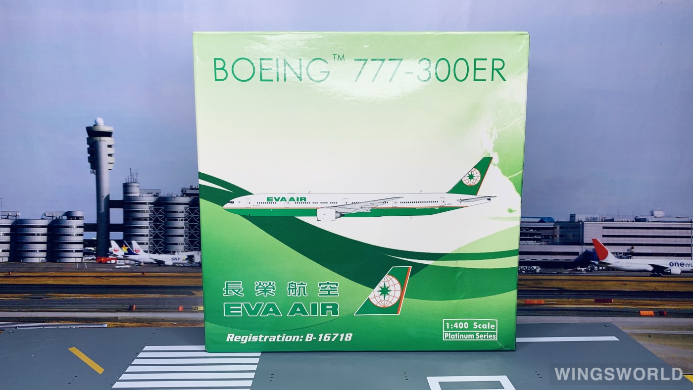 Phoenix 1:400 PH10966 EVA Air 长荣航空 Boeing 777-300ER B-16718