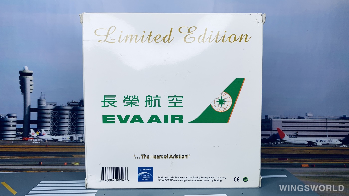 Phoenix 1:400 PH10202 EVA Air 长荣航空 Boeing 777-300ER B-16705