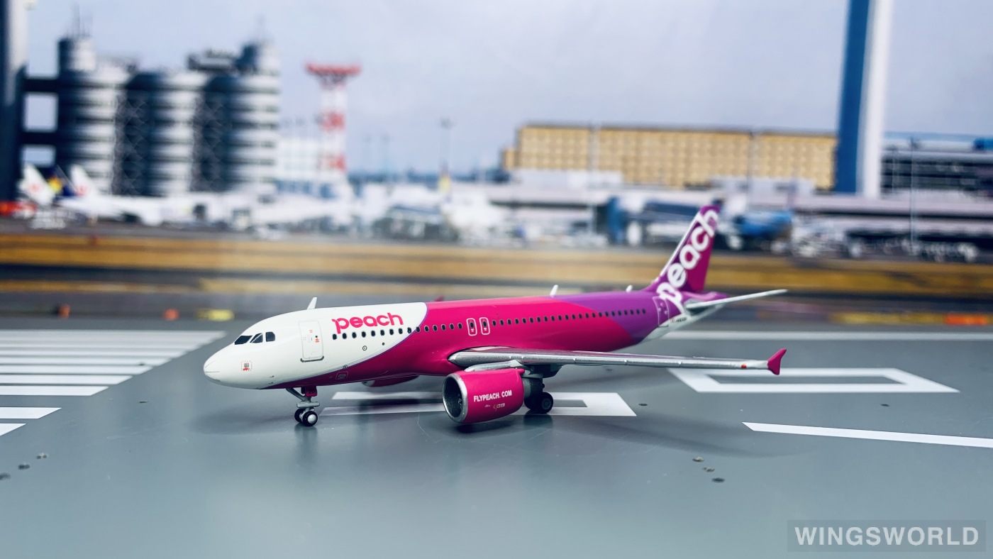 Geminijets 1:400 MM40005 Peach Aviation 乐桃航空 Airbus A320 JA820P