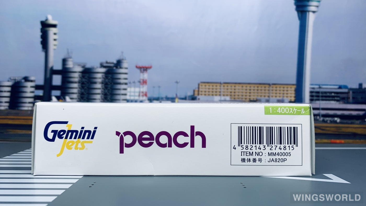 Geminijets 1:400 MM40005 Peach Aviation 乐桃航空 Airbus A320 JA820P