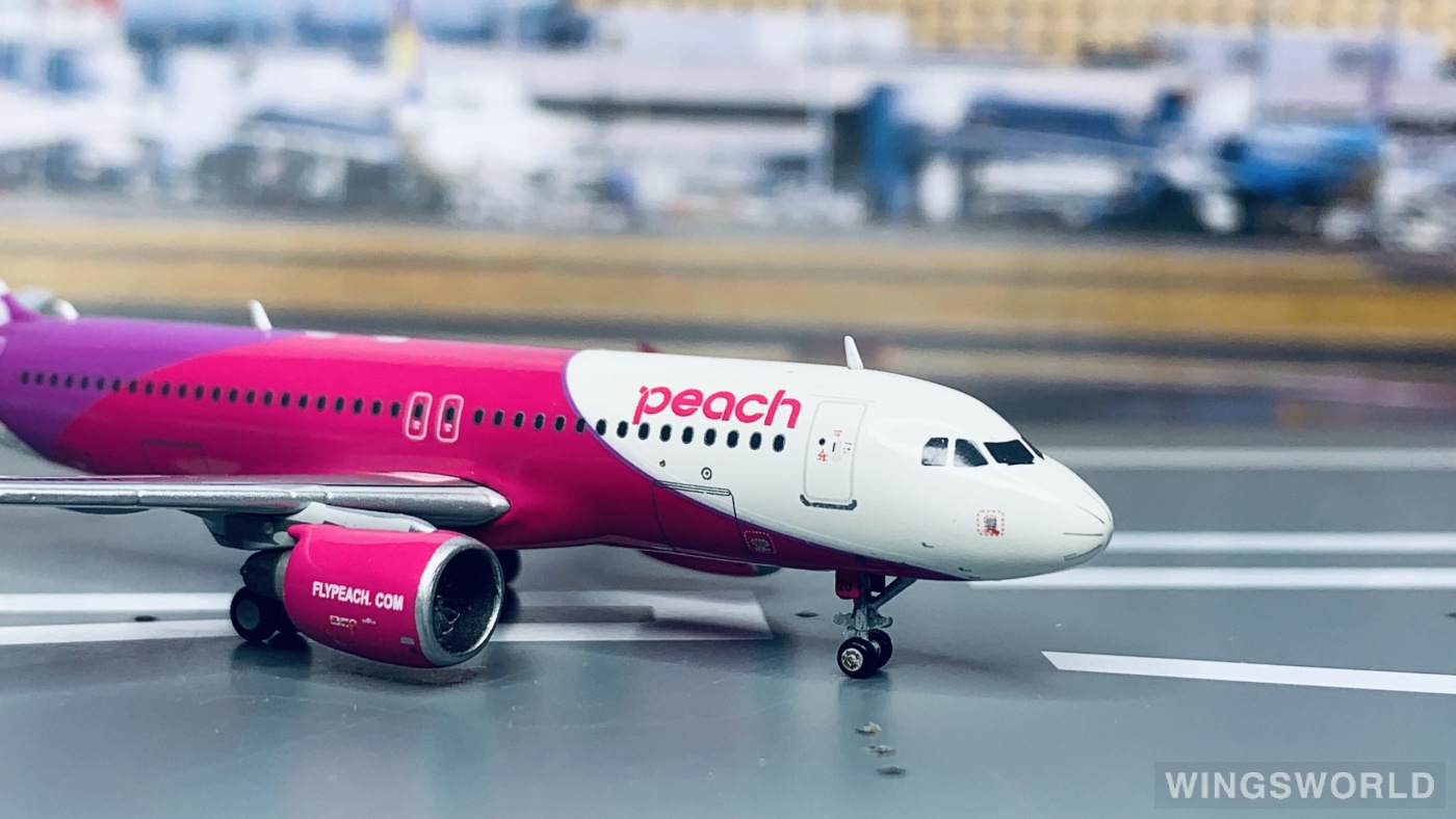Geminijets 1:400 MM40005 Peach Aviation 乐桃航空 Airbus A320 JA820P