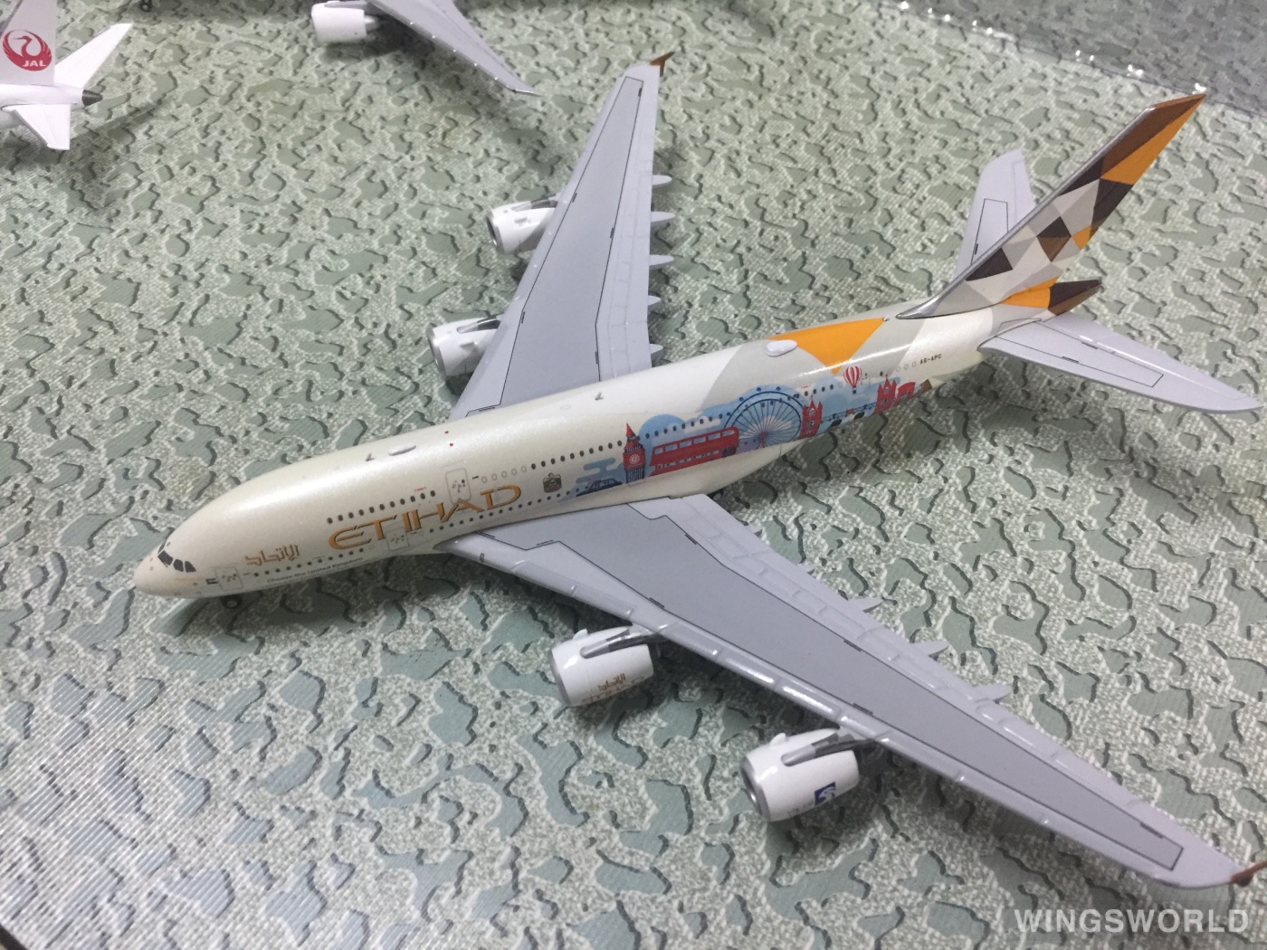 JC Wings 1:400 XX4254 Etihad Airways 阿提哈德航空 Airbus A380-800 A6-APC