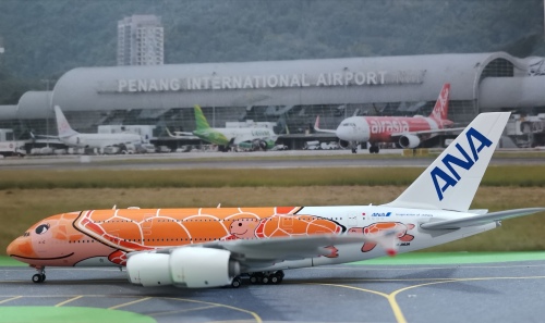 Aviation 1:400 ANA A380-800 JA383A 全日空 全日空商事 A380 ANA 全日空 FLYING HONU サンセットオレンジ