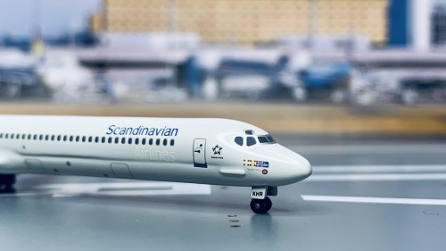 SAS 北欧航空 McDonnell Douglas MD-82 OY-KHR  55751 Dragon Models 1:400