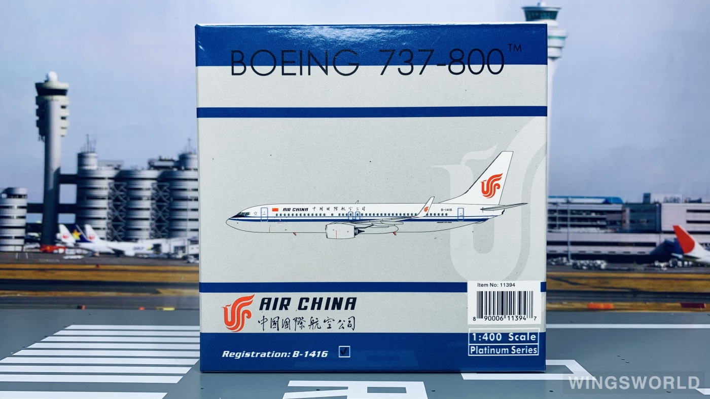 Phoenix 1:400 PH11394 Air China 中国国际航空 Boeing 737-800 B-1416