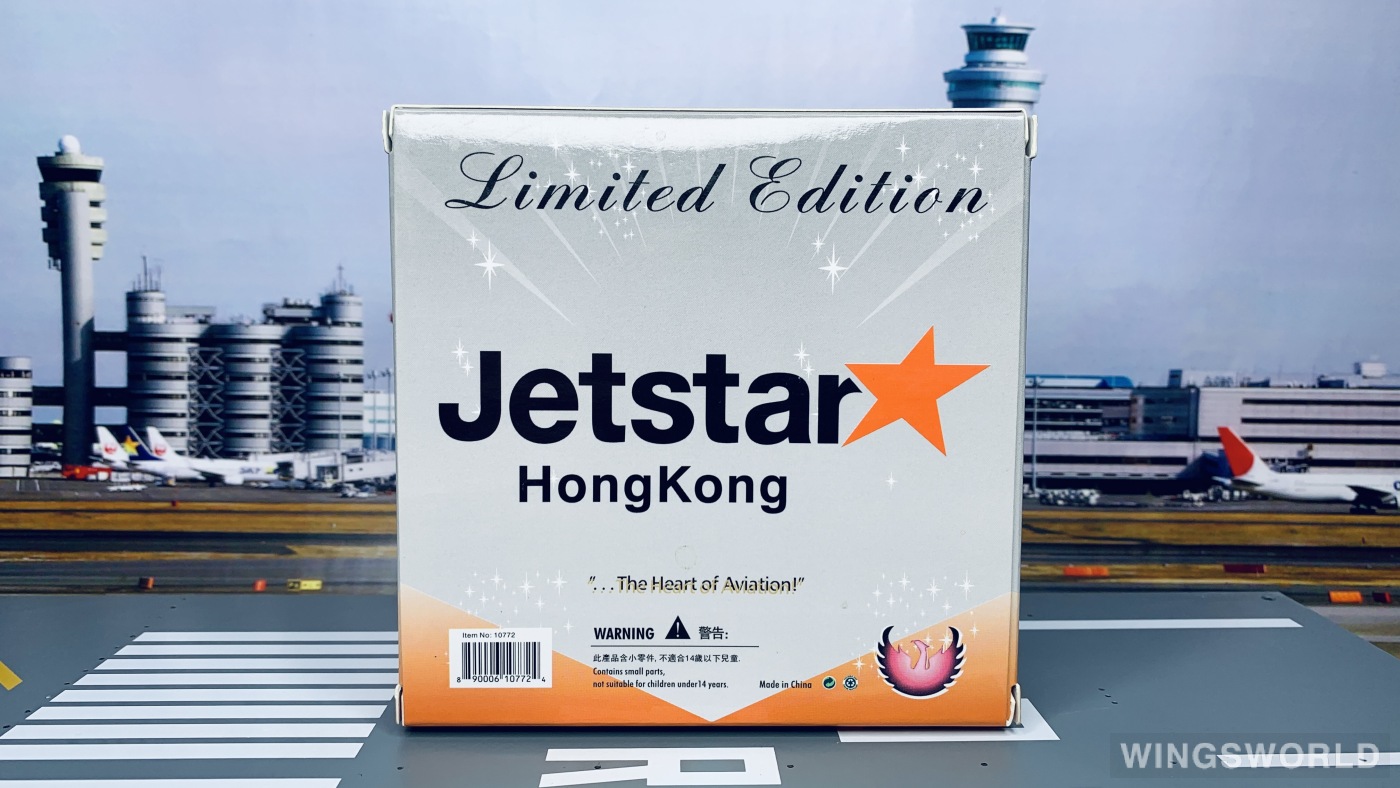 Phoenix 1:400 PH10772 Jetstar 捷星航空 Airbus A320 B-KJA