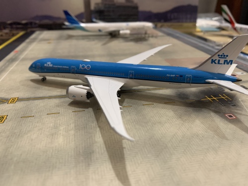 KLM 荷兰皇家航空 Boeing 787-9 PH-BHP 100周年 NG55033 NGmodels 1:400