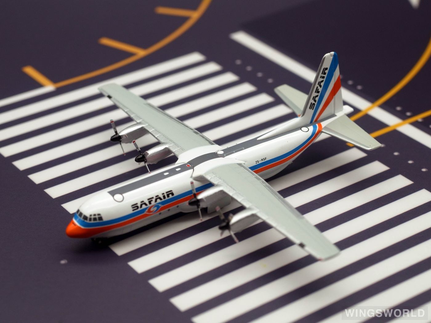 Geminijets 1:400 GJSFR1248 Safair Lockheed L-100 Hercules ZS-RSF