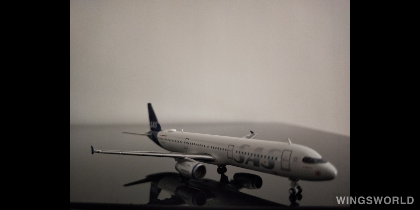 JC Wings 1:400 XX4257 SAS 北欧航空 Airbus A321 OY-KBH