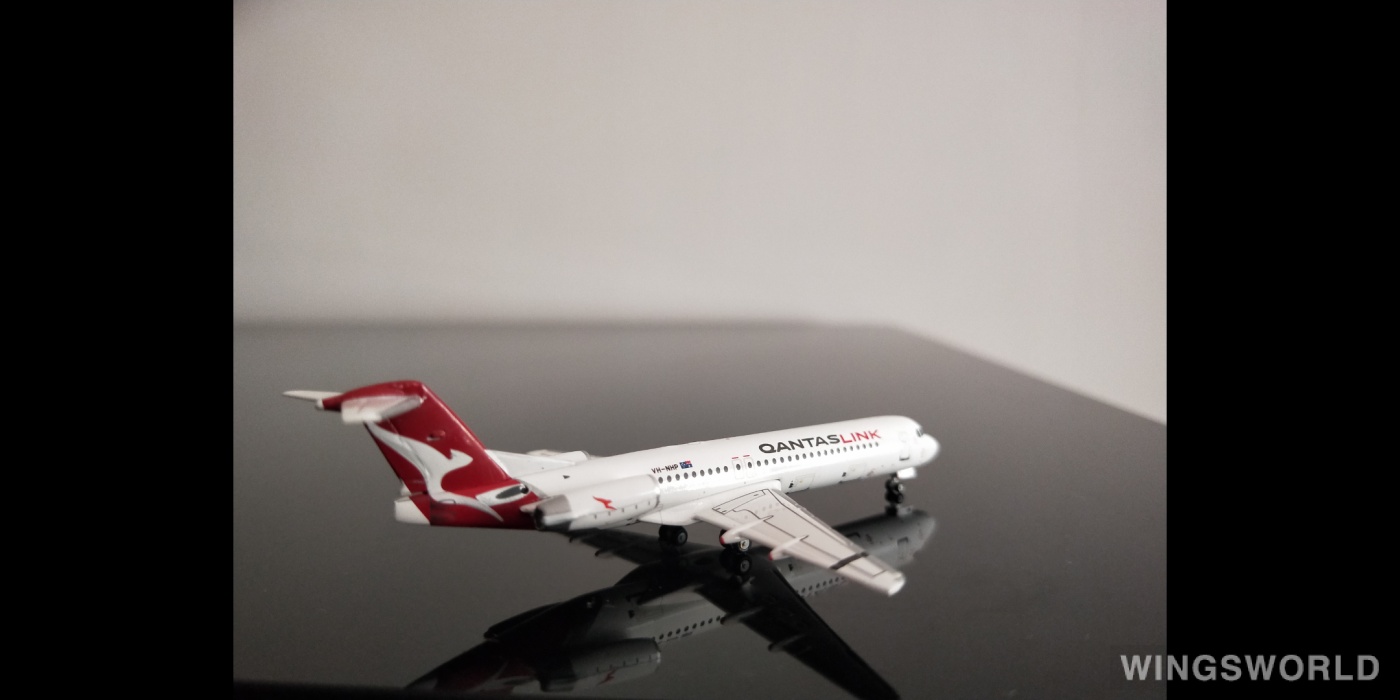 Geminijets 1:400 GJQFA1696 QantasLink 澳洲连线航空 Fokker 100 VH-NHP