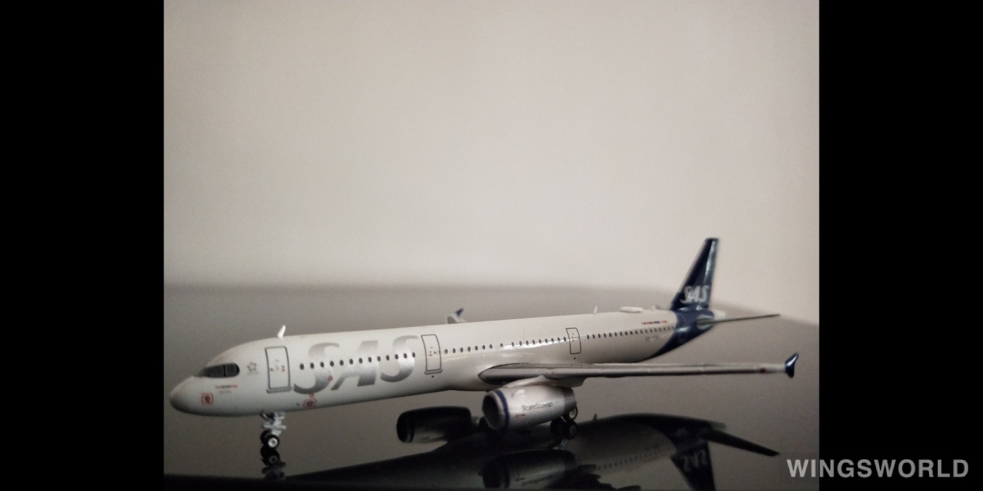 JC Wings 1:400 XX4257 SAS 北欧航空 Airbus A321 OY-KBH