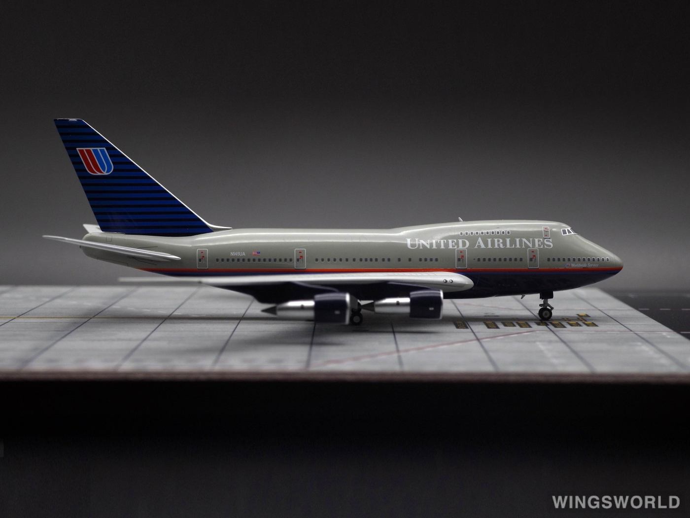 NGmodels 1:400 NG07008 United Airlines 美国联合航空 Boeing 747SP N145UA