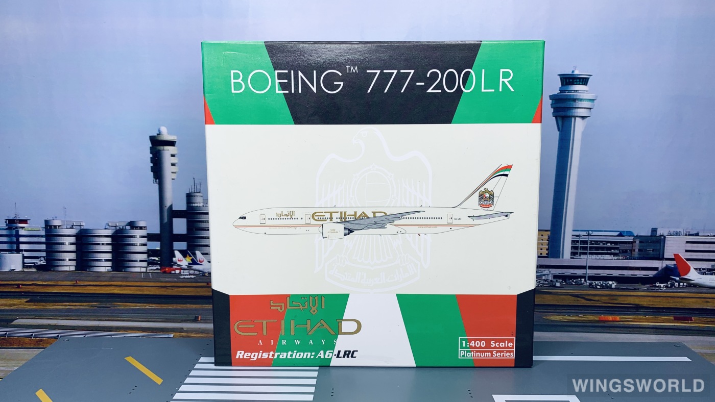 Phoenix 1:400 PH10944 Etihad Airways 阿提哈德航空 Boeing 777-200 A6-LRC