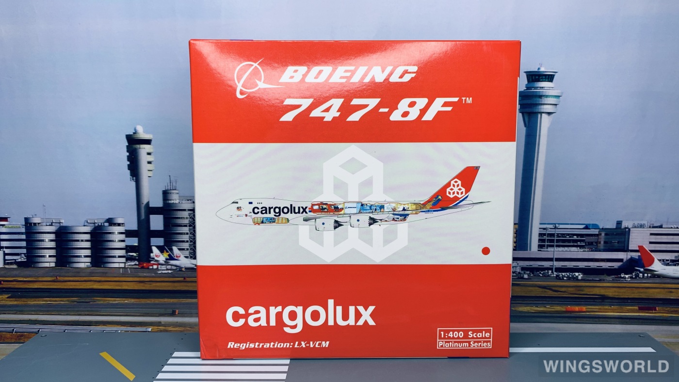 Phoenix 1:400 PH11328 Cargolux 卢森堡货运航空 Boeing 747-8F LX-VCM