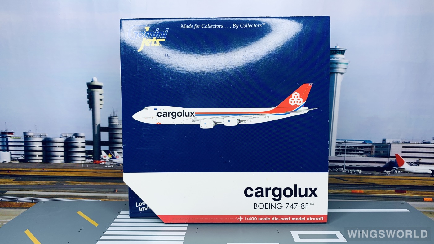 Geminijets 1:400 GJCLX1175 Cargolux 卢森堡货运航空 Boeing 747-8F LX-VCB