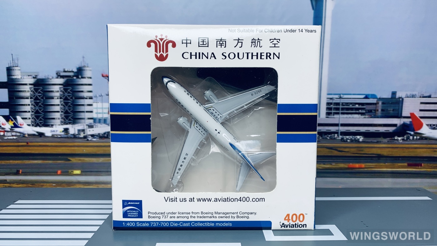 Aviation400 1:400 AV4737001 China Southern 中国南方航空 Boeing 737-700 B-5250