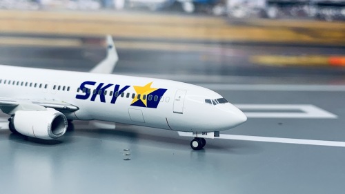 Skymark Airlines 天马航空 Boeing 737-800 JA737X 黑色爱心 BC4005 Geminijets 1:400