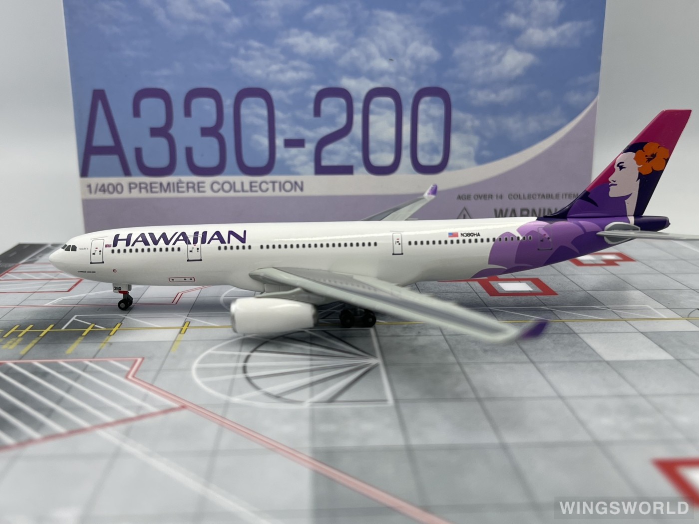 Dragon Models 1:400 56285 Hawaiian Airlines 夏威夷航空 Airbus A330-200 N380HA