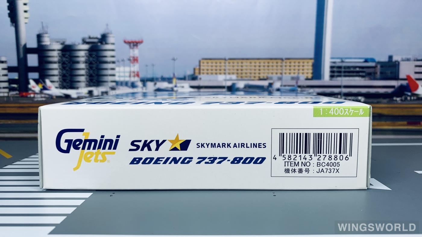 Geminijets 1:400 BC4005 Skymark Airlines 天马航空 Boeing 737-800 JA737X