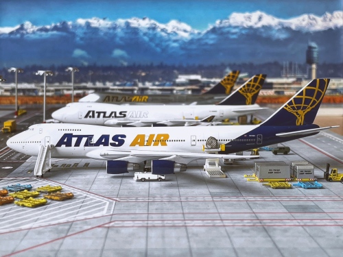 Atlas Air 阿特拉斯航空 Boeing 747-200 N516MC  AV4742012 Aviation400 1:400