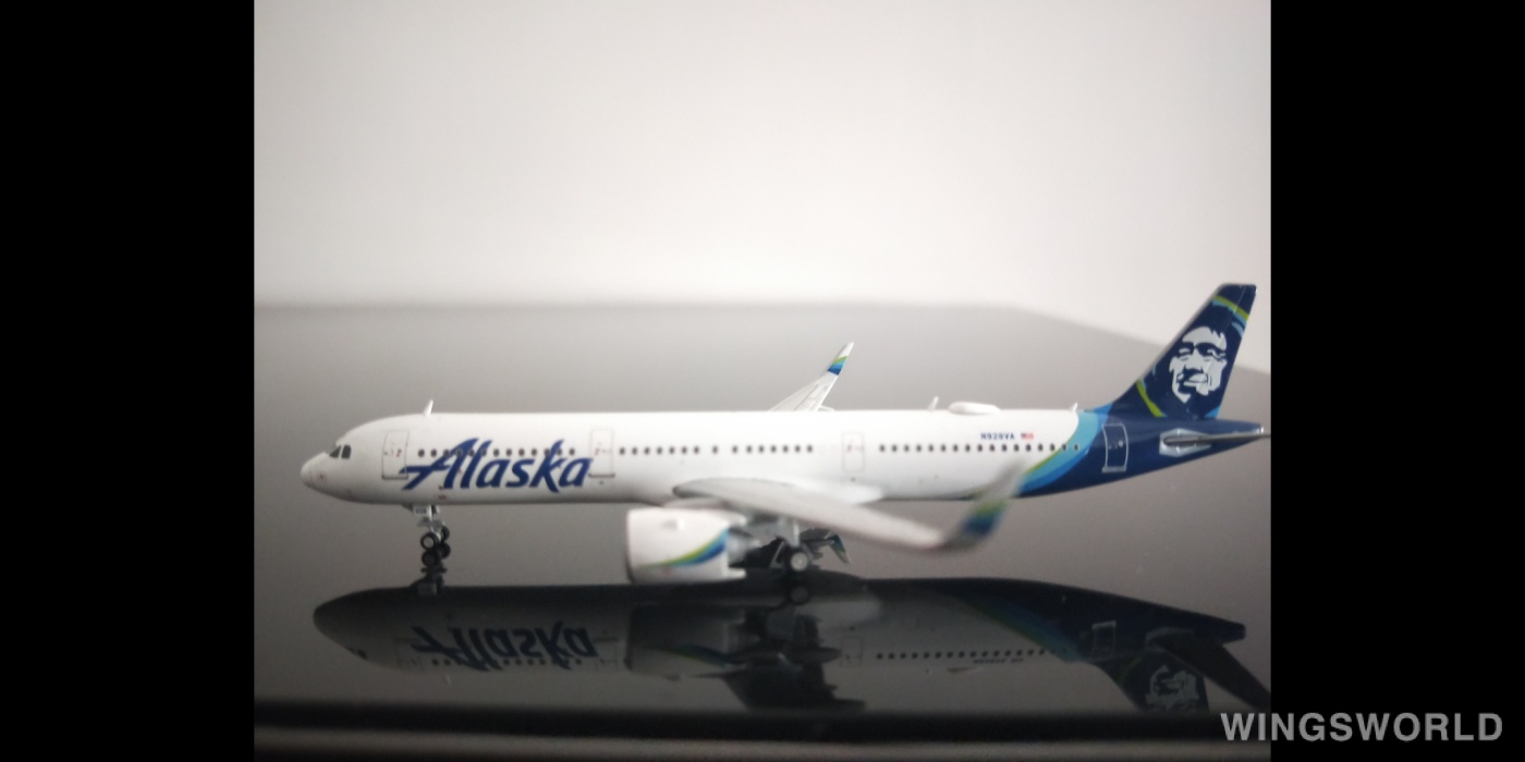 Geminijets 1:400 GJASA1855 Alaska Airlines 阿拉斯加航空 Airbus A321neo N928VA