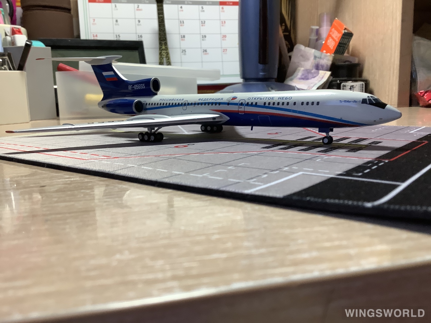 JC Wings 1:200 LH2214 Russian Air Force 俄罗斯空军 Tupolev Tu-154 RF-85655