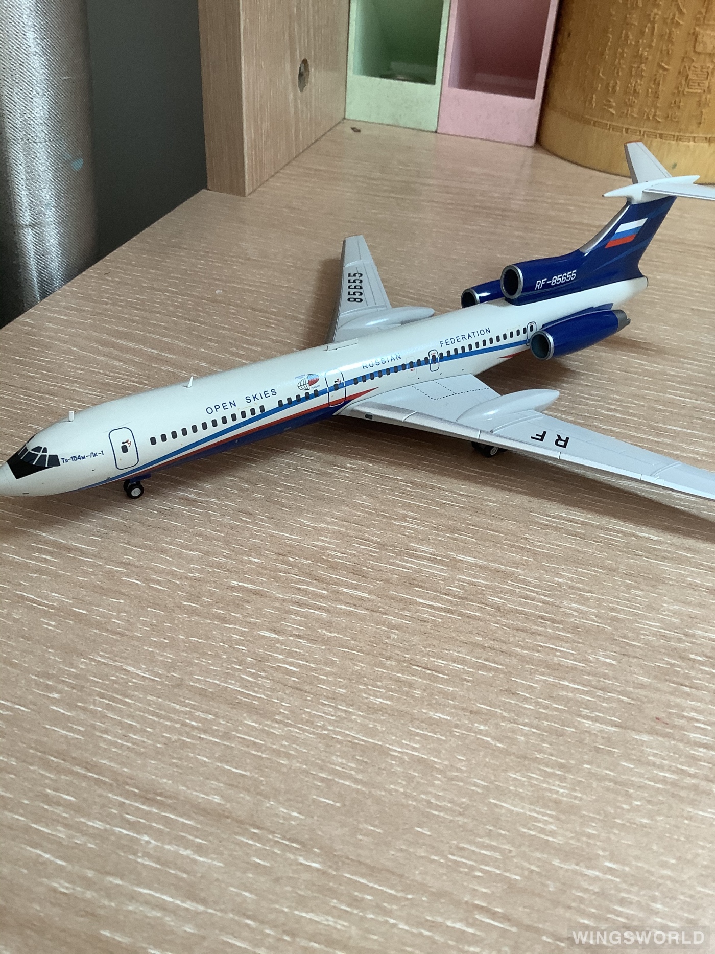 JC Wings 1:200 LH2214 Russian Air Force 俄罗斯空军 Tupolev Tu-154 RF-85655