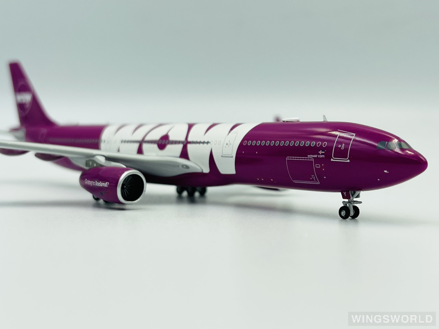JC Wings 1:400 LH4005 WOW air 沃奥航空 Airbus A330-300 TF-GAY