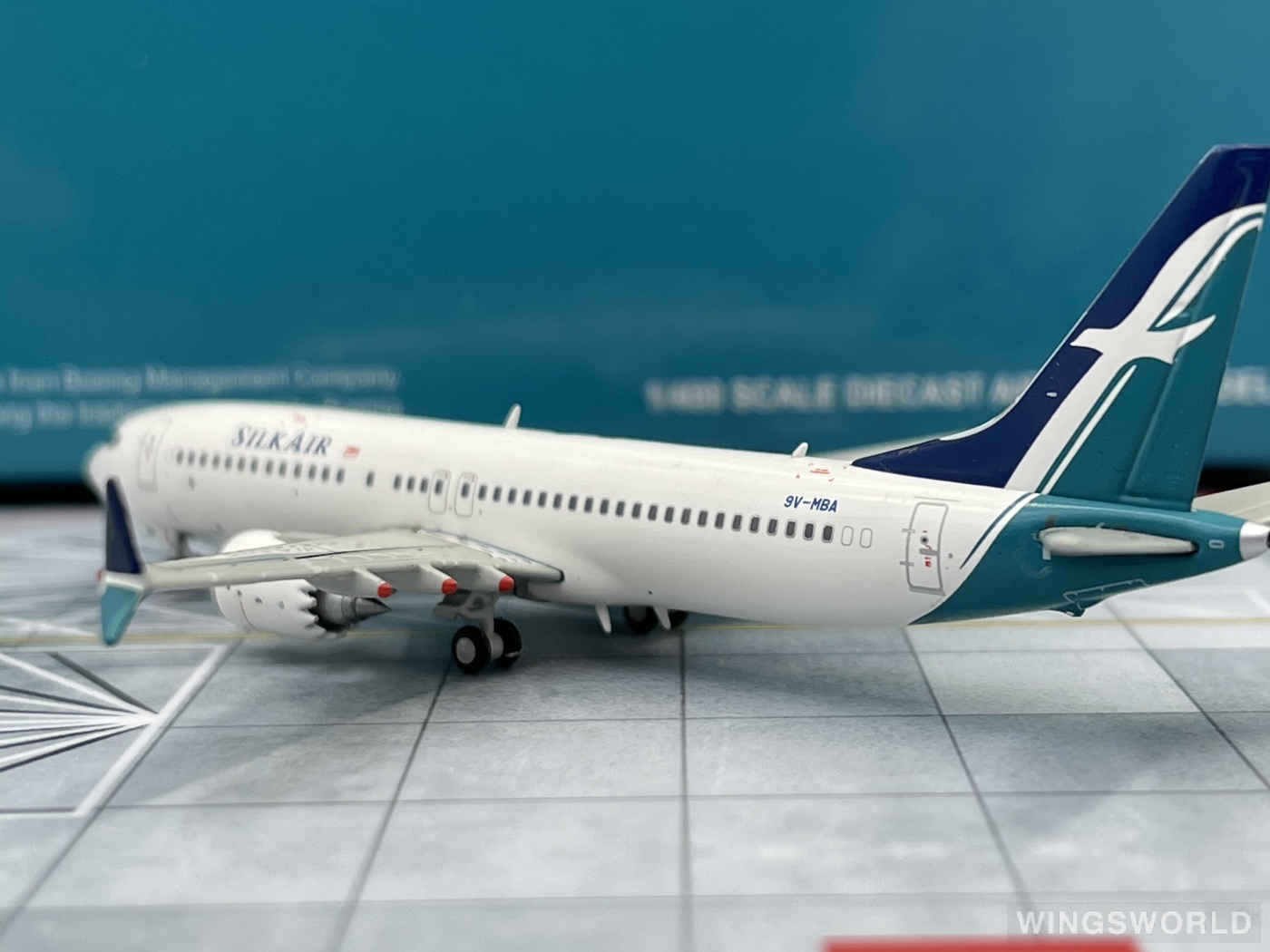 JC Wings 1:400 XX4026 SilkAir 胜安航空 Boeing 737 MAX 8 9V-MBA
