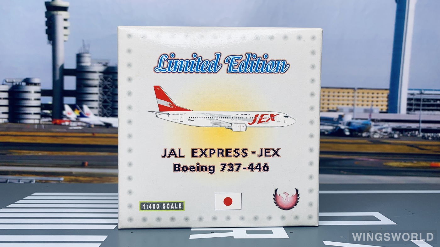 Phoenix 1:400 PH10024 Japan Airlines 日本航空 Boeing 737-400 JA8993