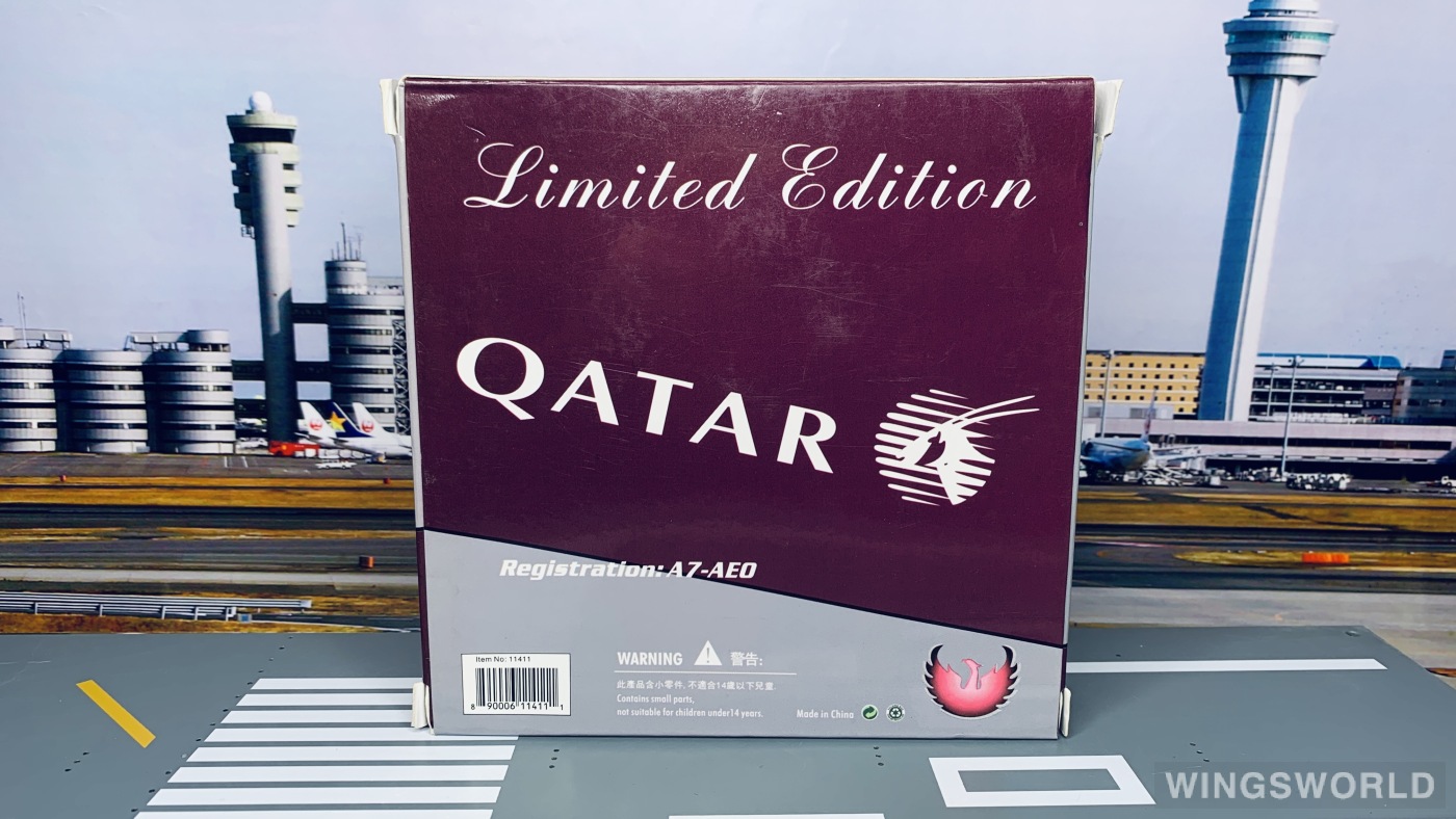 Phoenix 1:400 PH11411 Qatar 卡塔尔航空 Airbus A330-300 A7-AEO