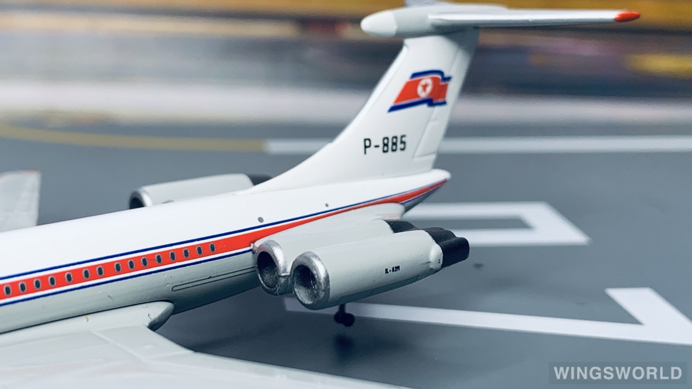 Geminijets 1:400 GJKOR1527 Air Koryo 朝鲜高丽航空 Ilyushin Il-62 P-885