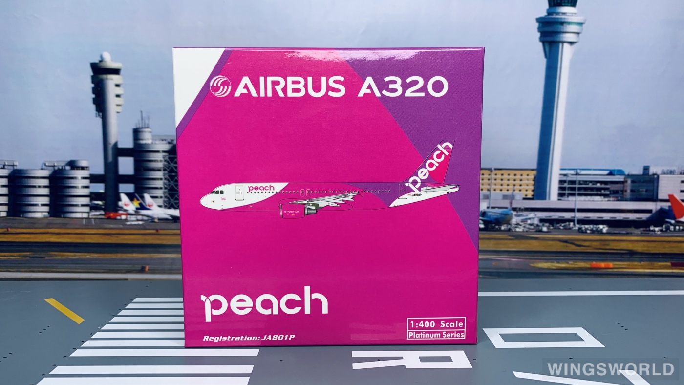 Phoenix 1:400 PH10649 Peach Aviation 乐桃航空 Airbus A320 JA801P
