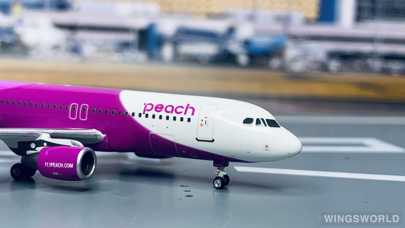 Phoenix 1:400 PH10649 Peach Aviation 乐桃航空 Airbus A320 JA801P