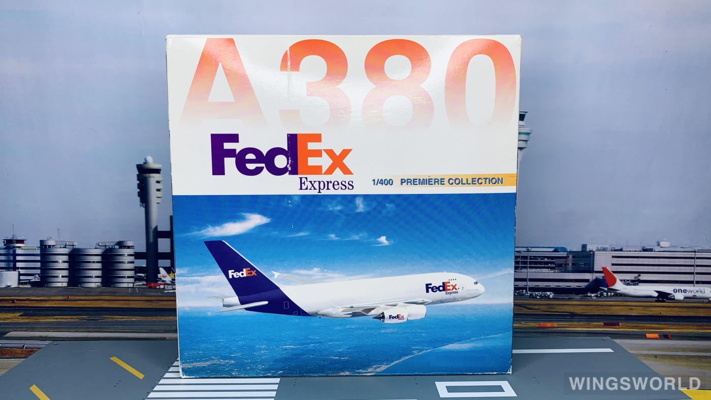 Dragon Models 1:400 55375 FedEx 联邦快递 Airbus A380-800 