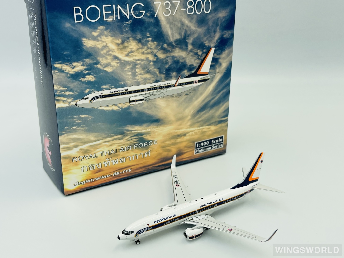 Phoenix 1:400 PH11672 RTAF 泰国皇家空军 Boeing 737-800 HS-TYS