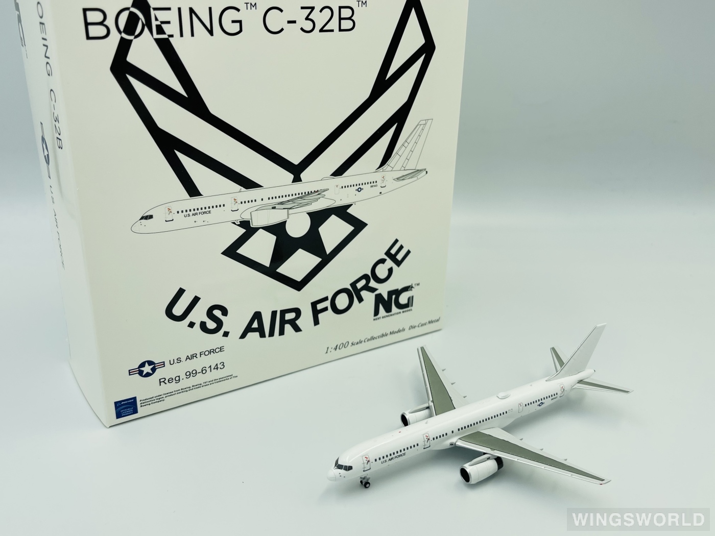 NGmodels 1:400 NG53167 USAF 美国空军 Boeing 757-200 99-6143