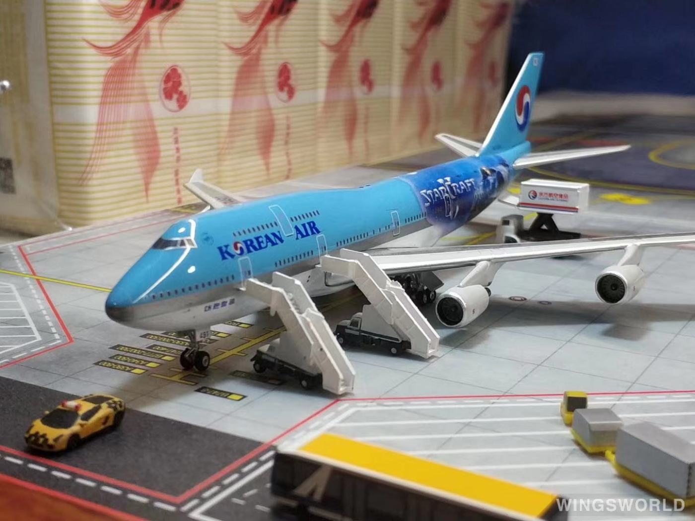 Phoenix 1:400 PH10441 Korean Air 大韩航空 Boeing 747-400 HL7491