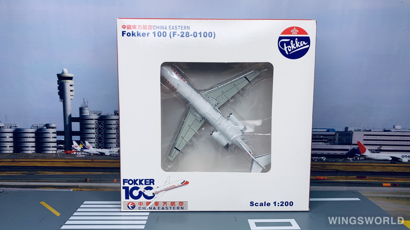 JC Wings 1:200 Fokker 100 China Eastern 中国东方航空JC2022 B