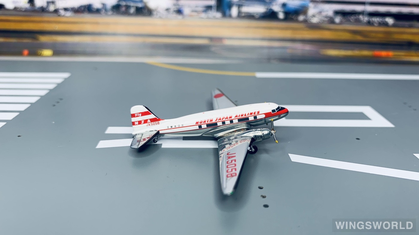 AeroClassics 1:400 ACJA5058 North Japan Airlines 北日本航空 Douglas DC-3 JA5058