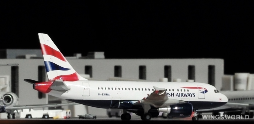 Herpa 1:400 562560 British Airways 英国航空 Airbus A318 G-EUNA