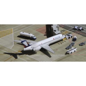 Delta Air Lines 达美航空 Boeing 717 N935AT 2007s colors. Produced by Phoenix. GJDAL1280 Geminijets 1:400